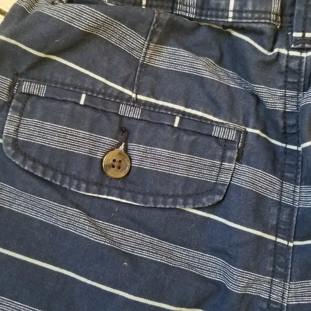 GAP Kids, Navy/white Striped Shorts  Elastic waistband - Size 12